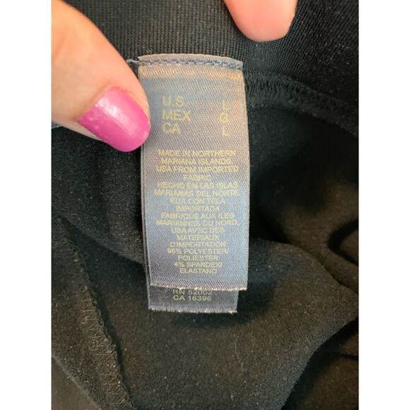 Liz Claiborne black pull on sweat pants size large - Picture 5 of 8